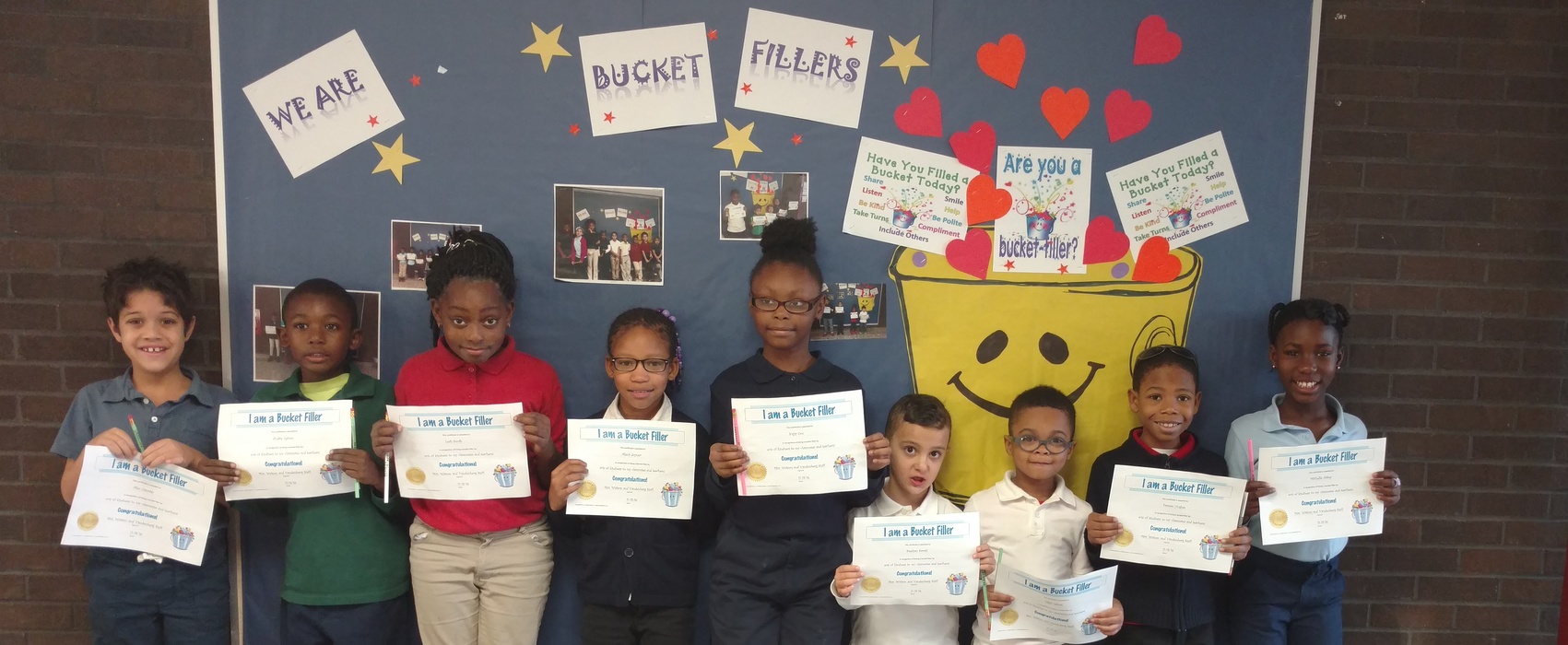 A Group of students that were Bucket Fillers