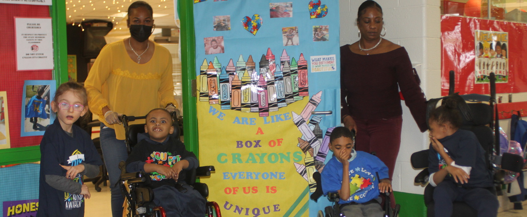 Ms. Chaney's classroom advocates for Autism