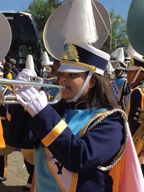 Band Student in New Uniform