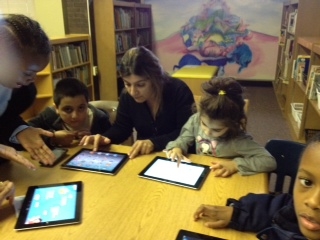 students with iPads