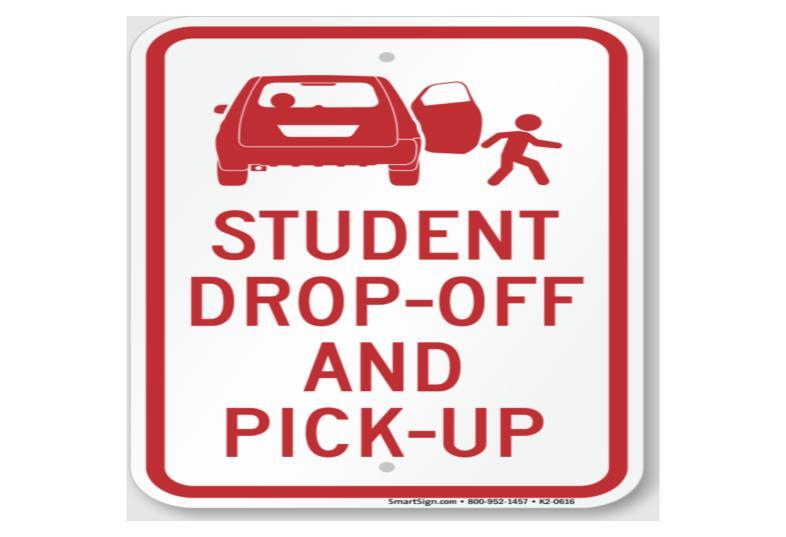 student drop off and pick up