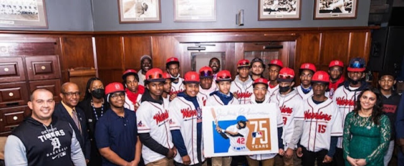 A&T Baseball team visits with the Detroit Tigers